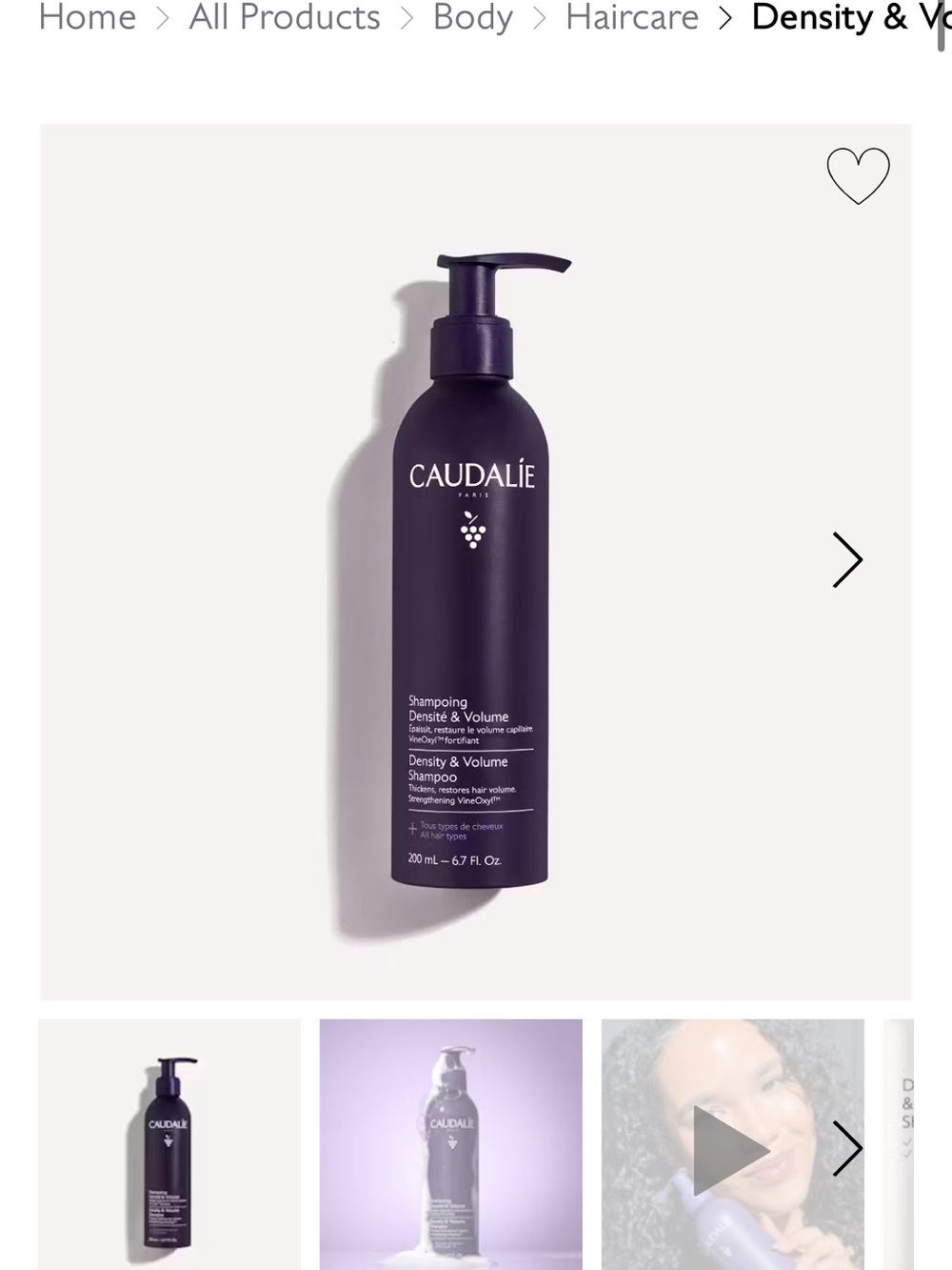 Caudalie Density & Volume Shampoo